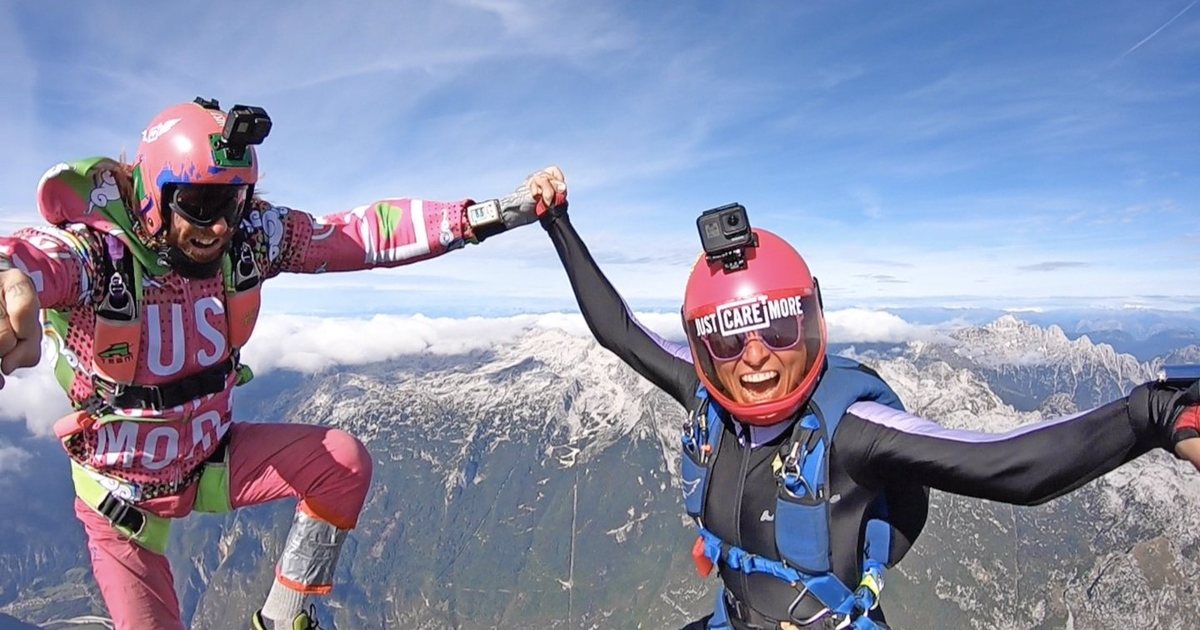 Jamie Leibert mid-action in the mountains, what the Battling Monsters daily practice looks like