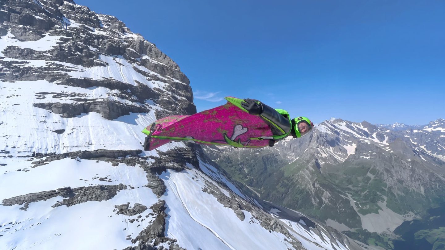 Captain Manicorn -- Jamie Leibert wingsuit flying over the Jungfrau Alps in Switzerland during the Captain Manicorn documentary series